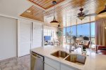 Ocean views from the kitchen